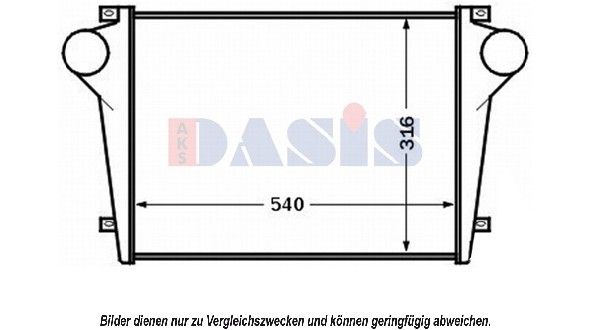 AKS DASIS tarpinis suslėgto oro aušintuvas, kompresorius 407009N